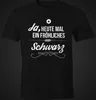 Herren T-Shirt Ja heute mal ein fröhliches schwarz Spruch Produktbild-Vorschau 2