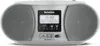 A silver and black TechniSat DIGITRADIO 1990 stereo boombox is shown against a white background. Produktbild-Vorschau