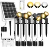 MEIKEE Solar Spotlight Pack 6 Fernbedienung Gartenlicht Produktbild-Vorschau 1