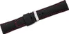 Eichmüller Uhrenarmband Silikon schwarz rote Naht Produktbild-Vorschau 1