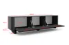 TV-Schrank Hängende RTV Kommode 200 cm Misterio mit Produktbild-Vorschau 3