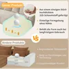 L-förmiges frameless Modulsofa, Chenille Cloud Sofa mit Produktbild-Vorschau 9