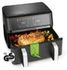 Gourmetmaxx Heißluftfritteuse Vario Doppelkammer 10l 2400W Anteprima dell’immagine prodotto 1