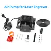 A collection of parts and accessories for an air pump for a laser engraver, laid out on a white background. Náhľad obrázku produktu