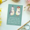 Mr. & Mrs. Panda Postkarte 5. Hochzeitstag Holzhochzeit - Produktbild-Vorschau 2