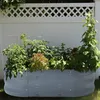 Pflanzbeet ‘Alfedena’ verzinkter Stahl oval 90 x 50 x 25 cm Produktbild-Vorschau 1