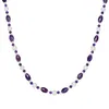 Valero Pearls Perlen-Kette Sterling Silber Amethyst Produktbild-Vorschau 1