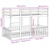Etagenbett 90x190 cm Massivholz Kiefer Produktbild-Vorschau 9