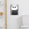 MuchoWow® - Leinwandbilder - WC - Toilettensitz - Lustig - Produktbild-Vorschau 3