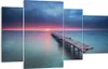 Bild auf Leinwand - Leinwandbild - 4 Teile - Brücke Meer Produktbild-Vorschau 1