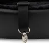 A close-up of a black strap with a silver clip attached to a black bag. Anteprima dell’immagine prodotto