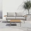 home24 Modulares Loungeset - 3-teilig - Stahl / Olefin Produktbild-Vorschau 1