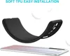 A black phone case is shown bending over a silver and pink smartphone. Podgląd zdjęcia produktu
