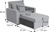 Schlafsessel HWC-L90, Klappsessel Schlafsofa Gästebett Produktbild-Vorschau 11