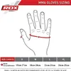 A diagram illustrating how to measure hand circumference for glove sizing, with a table of sizes and corresponding measurements. Voir les images du produit