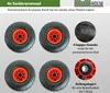 4x Sackkarrenrad Luftrad 260x85 mm 3.00-4 75 mm zentrierte Produktbild-Vorschau 2