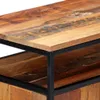A close-up view of a wooden and metal side cabinet. Náhled obrázku produktu