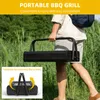 SunJas Holzkohlegrill Tragbar Klappgrill Koffergrill Produktbild-Vorschau 2