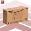 A cardboard box for an electric heater with product branding and an illustration of the heater. Náhľad obrázku produktu