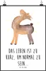 Mr. & Mrs. Panda Bild Lama Stolz DIN A2 - Weiß - Geschenk, Produktbild-Vorschau 1