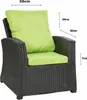 1 x Gartenkissen fur polyratanen Sitzkissen 56x52x7+56x50 Produktbild-Vorschau 3