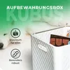 Novaliv Box 30x30x30 cm Weiß Boxen für Kallax Regal Körbe Produktbild-Vorschau 7