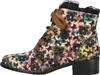 Laura Vita Damen Stiefelette Blumenmuster Satinband Produktbild-Vorschau 8