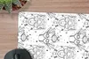 MuchoWow® Mauspad Mousepad Inka - Masken - Muster - Schwarz Produktbild-Vorschau 2