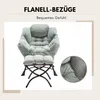 Fauteuil en flanelle, fauteuil à oreilles avec 1 Voir les images du produit 4