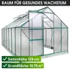 BRAST Gewächshaus Aluminium mit Fundament | 430x250x205cm | Produktbild-Vorschau 9