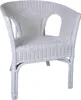 MiaMöbel Armlehnstuhl Rattan 57x75x56 cm Landhausstil Produktbild-Vorschau 1