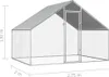 vidaXL Gabbia per polli da esterno 2,75x2x1,92 m Acciaio Anteprima dell’immagine prodotto 5