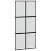 vidaXL Schiebetür Schwarz 102,5x205 cm Hartglas und Produktbild-Vorschau 1
