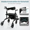 COSTWAY 2in1 Fauteuil roulant & déambulateur pliable & Voir les images du produit 6