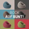 A collage of six beanbag chairs in different colors, with text overlay. Anteprima dell’immagine prodotto