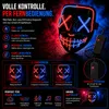 LED Grusel Maske rot & blau Mix - wie aus Purge steuerbar, Produktbild-Vorschau 6