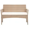 vidaXL 4-tlg. Garten-Lounge-Set mit Auflage Poly Rattan Produktbild-Vorschau 10