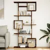 vidaXL Boekenkast, gerookt eikenfineer, 92x29x188 cm, Productafbeelding-voorbeeld 2
