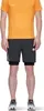 Mammut Aenergy TR 2 in 1 Shorts in Schwarz; getragen von einem Mann mit orangefarbenem Shirt; ideal für sportliche Aktivitäten. Produktbild-Vorschau