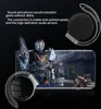 A smartphone displaying a video game, with a pair of headphones and descriptive text overlaid on a black background. Náhled obrázku produktu
