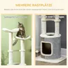 PawHut Kratzbaum, Katzenbaum mit Katzenhöhle, Kletterbaum, Produktbild-Vorschau 5