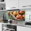 Küchenrückwand Spritzschutz Glas mit Motiv Äpfel Holzkiste Produktbild-Vorschau 2