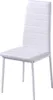 A white dining chair is shown against a white background. Náhled obrázku produktu