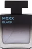 A black perfume bottle with a gradient from black to clear, and blue text. Náhled obrázku produktu