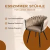 2er-Set Armlehnenstühle Wave aus Samt -  Sandweiß Produktbild-Vorschau 21