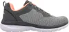 Side view of a gray and pink women's athletic shoe. Anteprima dell’immagine prodotto