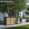 NovaTerra Mülltonnenbox mit 4 Türen 265*80*116cm NVT053 Produktbild-Vorschau 4