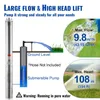 VEVOR hlubinné ponorné čerpadlo, 2 HP/1500 W, 230 V/50 Hz, Náhled obrázku produktu 11
