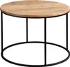 WOHNLING Couchtisch 60x43x60 cm Akazie Massivholz / Metall Produktbild-Vorschau 6