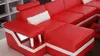 Ecksofa Sofagarnitur Couch Ecke Polster Hocker Set Komplett Produktbild-Vorschau 11